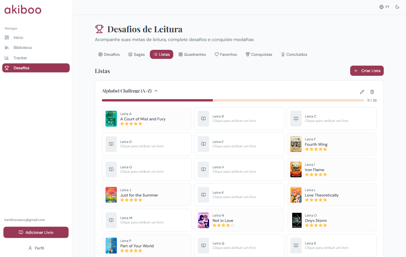 Mockup Listas